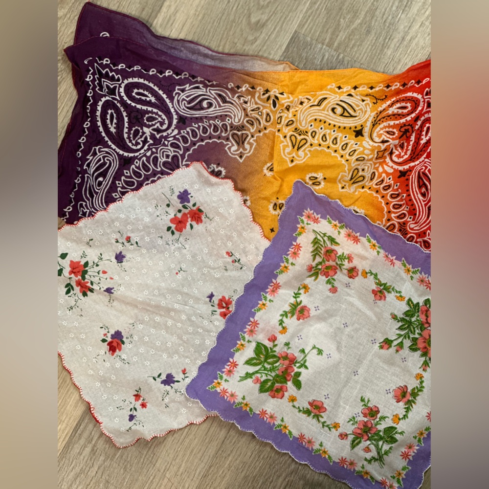 Assorted Vintage Bandanas